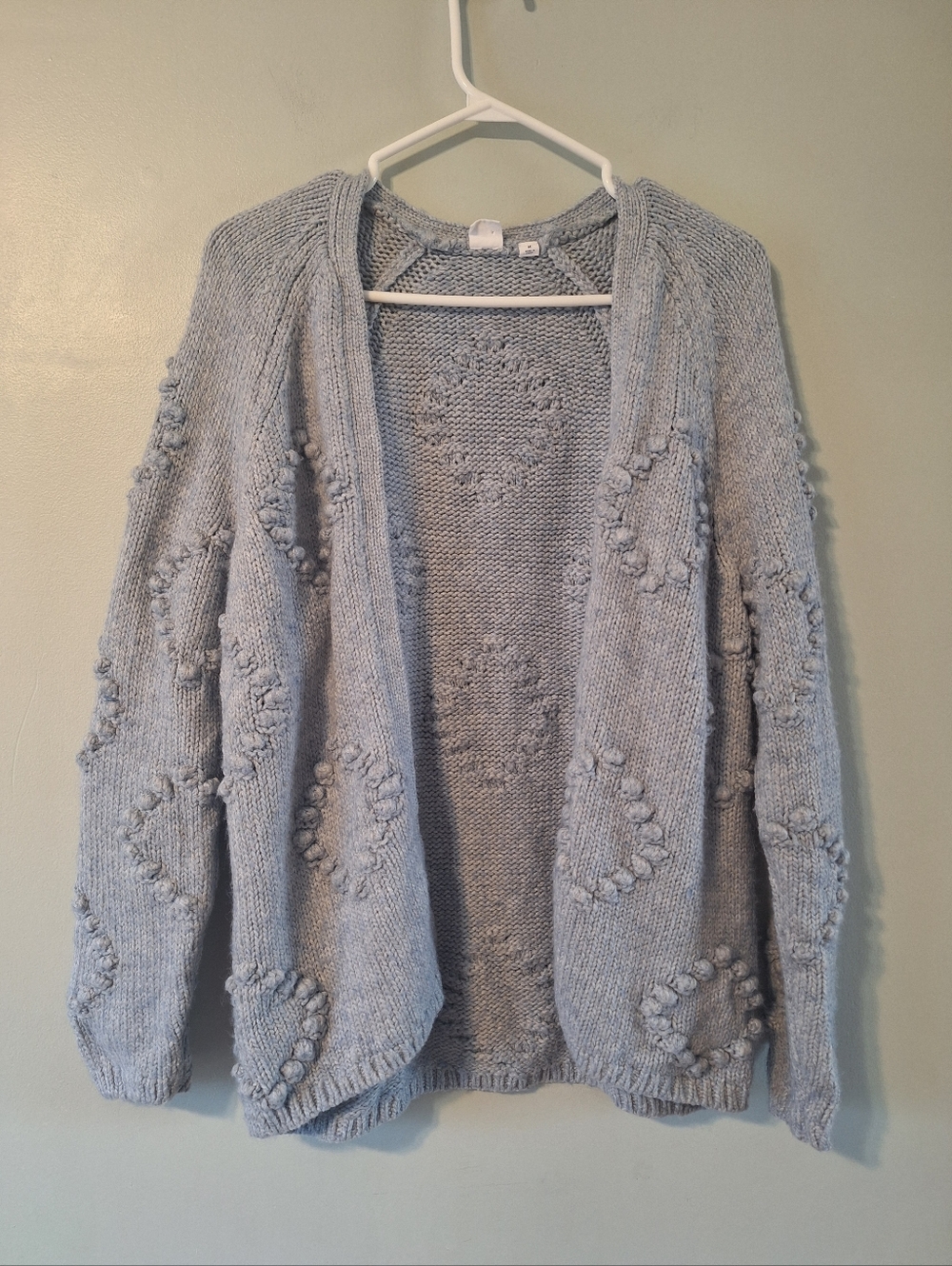 GAP Bobble Stitch Cardigan Wool Blend - M - Picture 10 of 10
